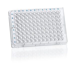 96 Well Plate, black, immunoGrade, Trans F-Btm, Pack Of 100