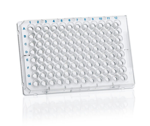 96 Well Plate, black, immunoGrade, Trans F-Btm, Pack Of 100