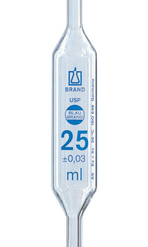 Bulb Pipette, USP BBR AS 50 mL, one-mark, pk of 6