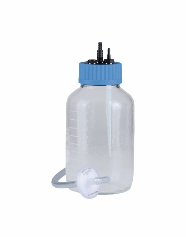 Collection bottle 2L glass coated sterile filter&inlet tube