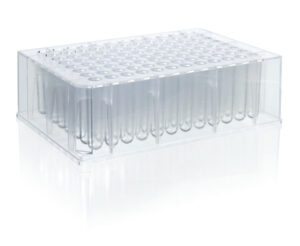 Deep well plate, 96 well, PS, 1.1mL, non-sterile, pack of 32