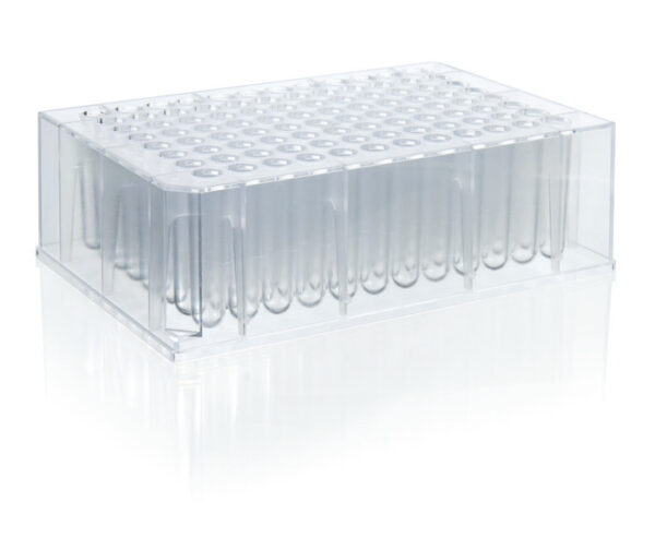 Deep well plate, 96 well, PS, 1.1mL, non-sterile, pack of 32