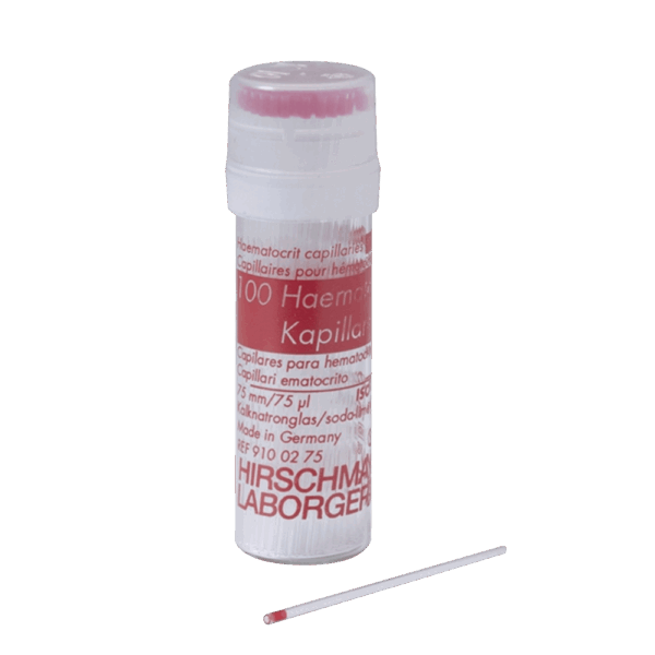 Hematocrit capillaries , Na-hep