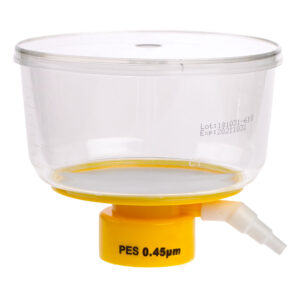 500mL Bottle Top Filter, PES Filter Material, 0.45μm, 90mm, Sterile
