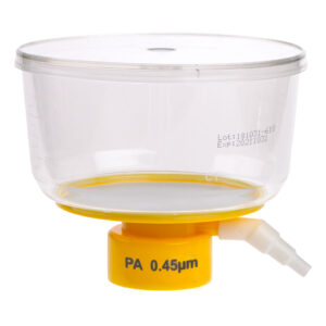 500mL Bottle Top Filter, Nylon Filter Material, 0.45µm, 90mm, Sterile