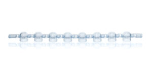 PCR 8-strip domed caps for 0.2mL tubes, blue, bag of 125