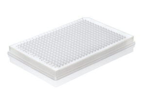 PCR-plate 384-well, Rigid Frame, PC/PP frosted full skirt. Low Profile, 50 pcs transparent, 0,03 ml