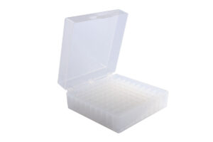 100 Well Tube Storage Box, Blue