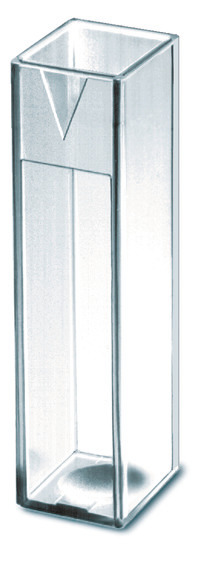 UV-cuvette, Macro,pk of 100, filling volume (min) 2.5ml (max) 4.5ml