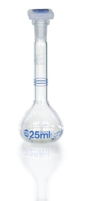 3-mark Volumetric flask, Class A BBR, 10mL NS10/19, ea