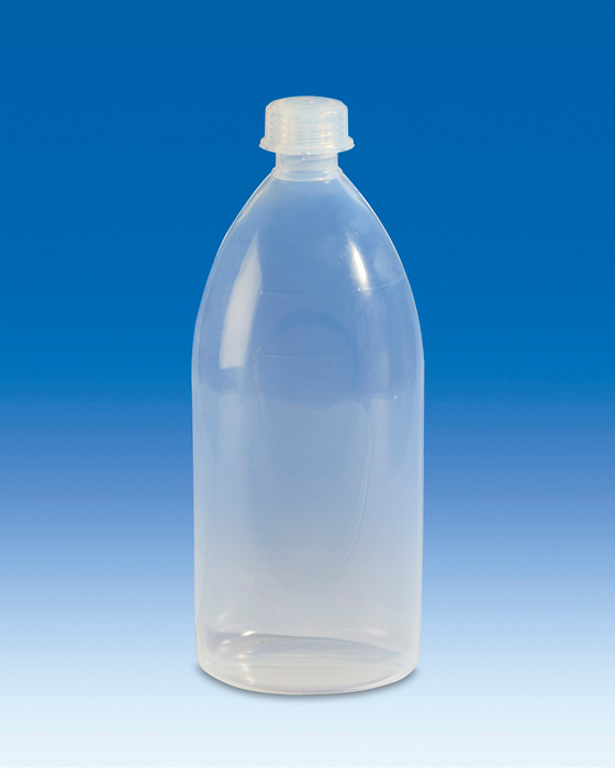 Bottle, PFA, narrow mouth, PFA cap, 500mL, each
