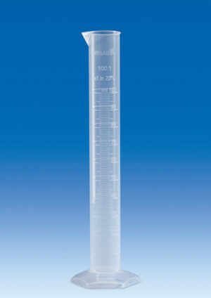 Graduated Cylinder,PP,molded graduations,Class B,500mL,pk 6