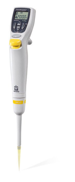 Transferpette electronic single channel, 10-200uL w/charger