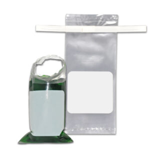 Flip 'n Fold™ Sterile Sampling Bag, 4oz, 178mm x 76mm, Printed marking area, 500/pk
