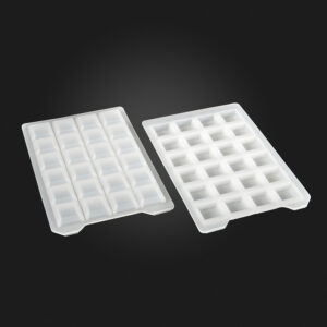 OptiWell™ Sealing Mat, 96 Round Well, Black Alphanumeric Printing, Silicone,  "+" Opening, Ø7.3mm, Printed 50 / PK