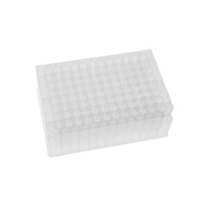 Plate, 384 Square Well V-Bottom 24.90mm Height, 200µL, Non-Sterile, 5 Plates/Pack, 10 Packs/Case
