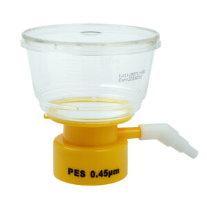 150mL Bottle Top Filter, PES Filter Material, 0.45μm, 50mm, Sterile