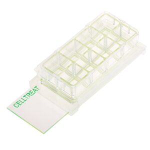 8 Chamber Cell Culture Slide, No Marking Spot, Glass, Sterile