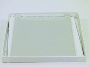 NOTCHD GLASS PLATS 10x10CM (PKG/5)