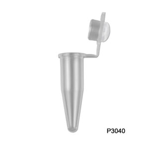 PCR 8-Strips. 0.2mL with Attached Individual Flat Caps, Red, 120/pk