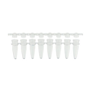 PCR 8-Strip, 0.1mL, Separate Domed Strip Caps, Natural, 120 Strips/Pack, 5 Packs/Case
