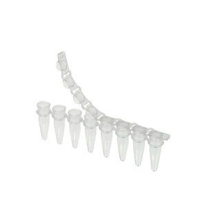 PCR Tube, 0.2mL, Attached Domed Cap, Natural, 1000 Tubes/Pack, 10 Packs/Case