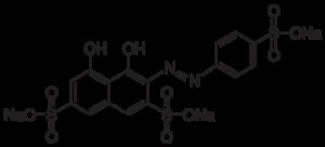 2-(p-Sulfophenylazo)-1,8-dihydroxy-3,6-naphthalenedisulfoni