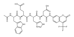 Acetyl-Trp-Glu-His-Asp-7-Amino-4-Trifluoromethyl-Coumarin