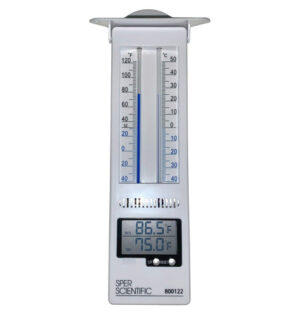 Thermometer w/ Digital Min/Max Display