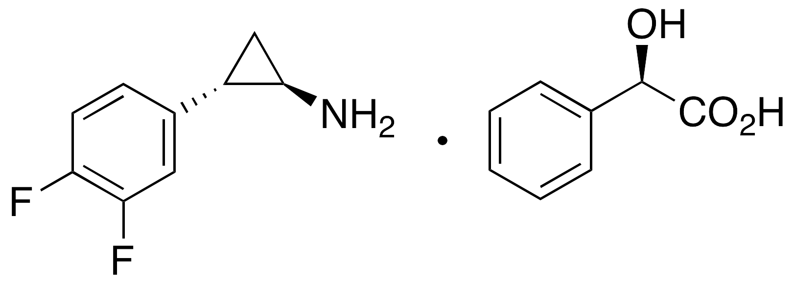(1R,2S)-2-(3,4-Difluorophenyl)cyclopropanamine (2R)-Hydroxy(phenyl)ethanoate