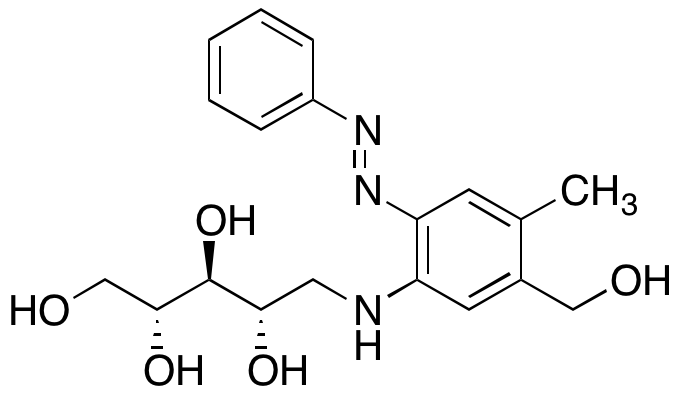 1-Deoxy-1-[(3-hydroxymethyl-4-methyl-6-(2-phenyldiazenyl)phenyl)amino]-D-ribitol