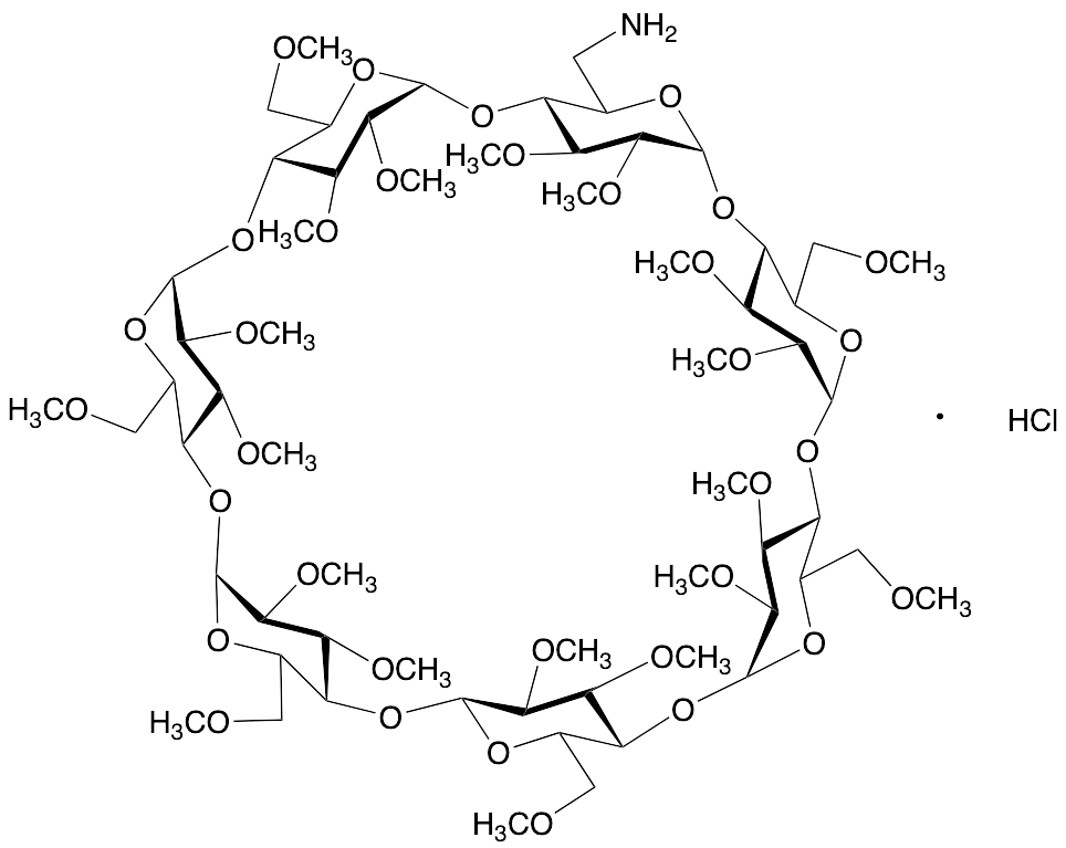 Heptakis(2,3-di-O-methyl)-hexakis(6-O-methyl)-6-monodeoxy-6-monoamino-beta-cyclodextrin Hydrochloride