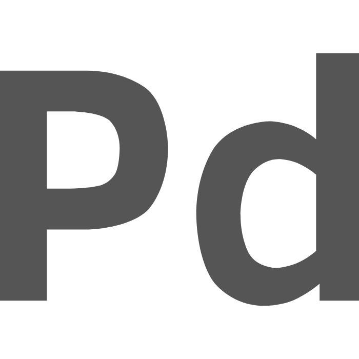 Palladium Metal, 0.1 mm Thick, Foil