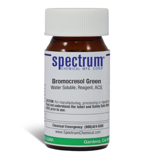 Bromocresol Green, Water Soluble, Reagent, ACS