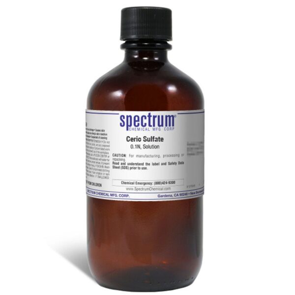 Ceric Sulfate, 0.1N, Solution