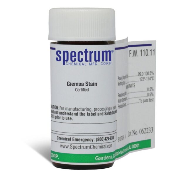 Giemsa Stain, Certified