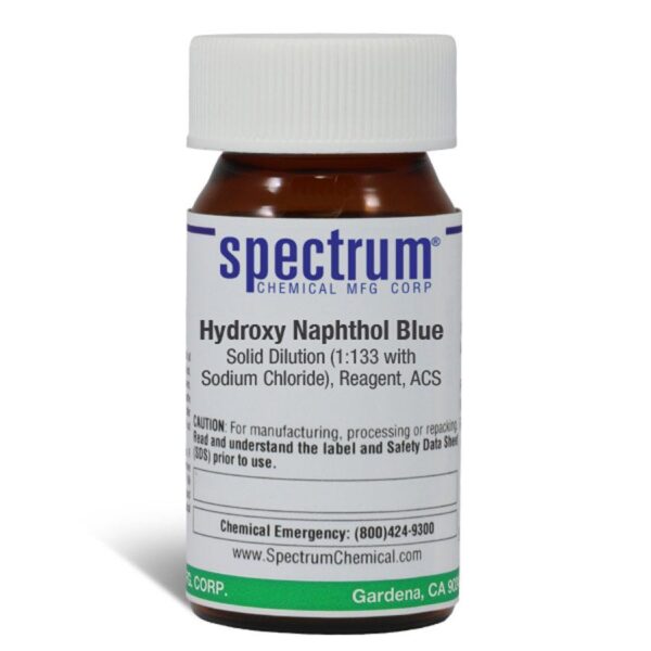 Hydroxy Naphthol Blue, Solid Dilution (This regent is deposited on crystals of sodium chloride), Reagent, ACS