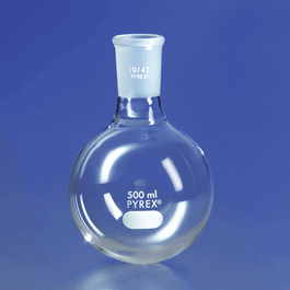 PYREX Round Bottom Flask, with Short Neck, 1000 mL, Joint Size: 29/42