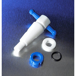 Corning Replacement PTFE Standard Straight Bore Stopcock Plug Assembly, 2 mm