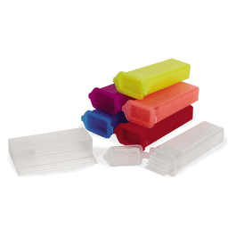 5-Place Polypropylene Slide Mailers, End Opening, Assorted Colors