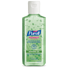 PURELL Advanced Hand Sanitizer Soothing Gel, 4 fl oz Portable Flip Cap Bottle