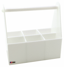 Dynalon HDPE Bottle Carriers, 1 Compartment, Individual compartment measures 13.75 x 6.75 x 6 in.