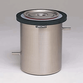 1 L Dry Ice Secondary Vacuum Trap, 7-7/8 x 6-5/8 in. with 1/2 in. connection
