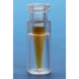 J.G. Finneran 100 uL Clear TPX Limited Volume Snap Ring/Crimp, Plastic Vials, 12 x 32 mm, 11 mm Crimp