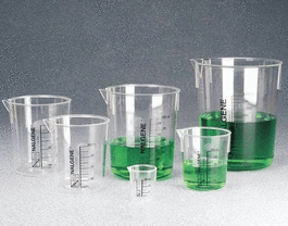 Thermo Scientific Nalgene PMP Griffin Low-Form Plastic Beakers, 2000 mL