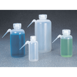Thermo Scientific Nalgene 125 mL (4 oz) LDPE Wide Mouth Unitary Wash Bottle, 24 mm Closure