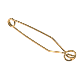 Semi-Micro Self-closing; round jaw; plain brass wire