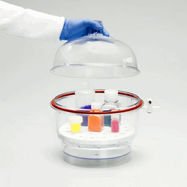 Thermo Scientific Nalgene 10 in. (250 mm) Transparent Polycarbonate Classic Design Desiccator