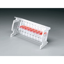 Thermo Scientific Nalgene Polycarbonate Slant Test Tube Rack, Holds 20 mm Tubes, White,
