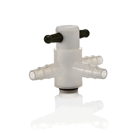 Thermo Scientific Nalgene 4 mm bore Three-Way Polypropylene Stopcocks w/PTFE Plug